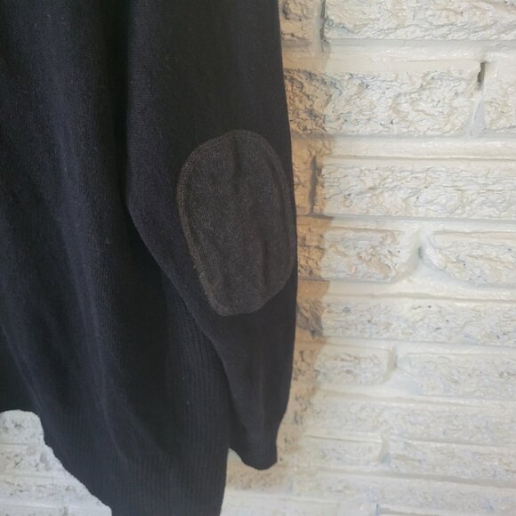 Stylus Women Sweater 3x Plus Cardigan Open Black Asymmetric Cotton Blend SWE53E - Picture 7 of 10